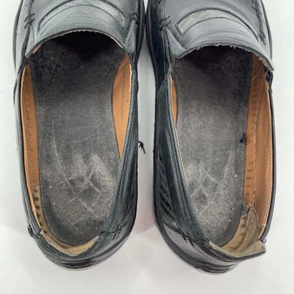 Michael Toschi Mach 8284 Leather Driving Shoes Mens 9 No Insoles Black Italy - Picture 6 of 10